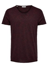 Selected Homme, Herren Shirt, Rot / Schwarz