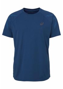asics, Herren 'Stripe' Laufshirt, Marine