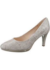 Caprice, Damen Pumps, Grau / Silber