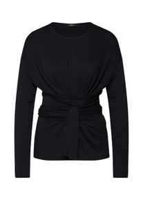 Only, Damen Shirt 'onlTINE L/S KNOT TOP JRS', Schwarz