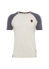 Naketano, Herren T-Shirt 'Dachrinne', Taubenblau / Grau