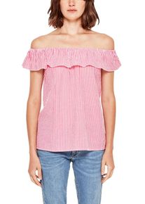 s.Oliver RED LABEL, Damen Blusentop, Pink / Weiß