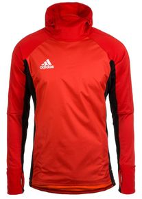adidas Performance, Herren Kapuzenshirt 'Tiro 17 Warm', Rot / Schwarz