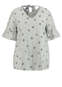SAMOON, Damen Bluse, Pastellgrün / Weiß