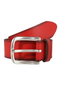 Vanzetti, Damen Ledergürtel mit Antik-Finish 3.5cm, Rot