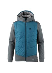 Salomon, Herren Funktionsjacke 'Pulse Hybrid', Himmelblau / Graumeliert