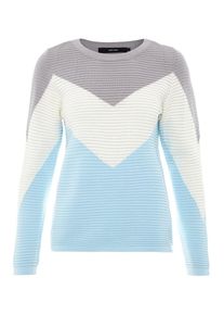Véro Moda VERO MODA, Damen Pullover, Hellblau / Grau / Weiß
