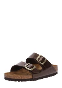 Birkenstock, Damen Pantoletten 'Arizona', Braun / Gold