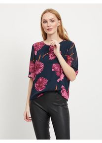 Object, Damen Bluse, Navy / Pink
