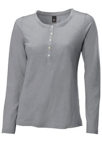 Heine, Damen Rundhalsshirt, Hellgrau