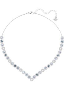 Swarovski, Damen Kette 'Angelic Square 5294621', Blau / Silber