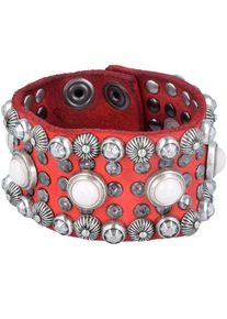 Campomaggi, Damen Armband, Rot / Silber / Weiß
