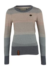 Naketano, Damen Pullover, Rauchblau / Graumeliert / Puder