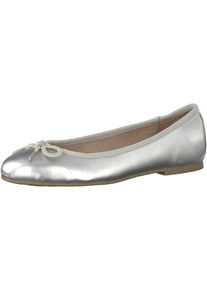 Tamaris, Damen Ballerina, Silber