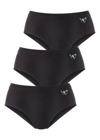 Petite Fleur, Damen Formslip 'Bauch weg' (3 Stck.), Schwarz