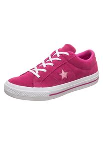Converse, M&auml;dchen Sneaker 'One Star Shining Star OX', Dunkelpink / Wei&szlig;