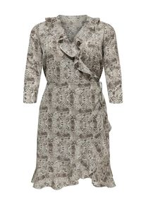 Only Carmakoma, Damen Kleid, Beige / Hellbeige / Dunkelbeige