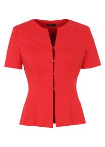 Apart, Damen Blazer mit Haken, Ösen und Schulterpolstern, Rot