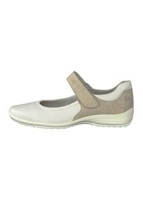 Tamaris, Damen Ballerinas, Camel / Wei&szlig;