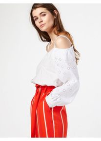 Only, Damen Blusentop, Wei&szlig;