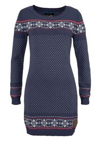 Kangaroos, Damen Strickkleid, Marine / Rot / Weiß