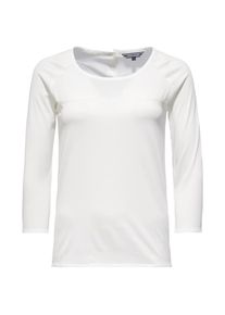 Tommy Hilfiger, Damen Shirt 'CAITLIN ROUND-NK TOP 3/4 SLV', Weiß