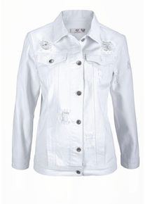 AJC, Damen Jeansjacke, Weiß
