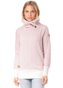 Ragwear, Damen Sweatshirt, Rosa / Wei&szlig;