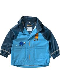 Playshoes, M&auml;dchen Regenjacke 'Maus', Blau