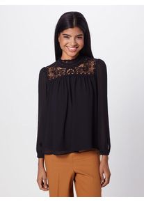 Only, Damen Bluse 'onlNEW CAT L/S TOP WVN', Schwarz
