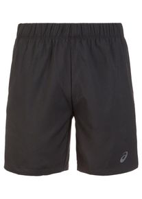 asics, Herren Laufshort 7'', Schwarz