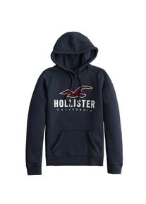 Hollister, Damen Sweatshirt 'TIMELESS TECH LOGO CORE PO', Navy