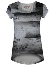 Trueprodigy, Damen T-Shirt, Grau / Weiß