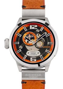 HAEMMER, Herren Automatikuhr 'Strong Desire, RS-300', Orange / Schwarz / Silber