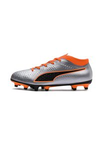 Puma, Fu&szlig;ballschuhe 'ONE 4', Dunkelorange / Schwarz / Silber