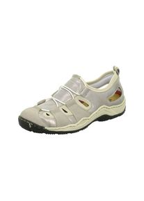 Rieker, Damen Slipper, Beige / Silbergrau