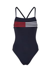 Tommy Hilfiger Underwear, Damen Badeanzug 'ONE-PIECE', Navy / Rot / Wei&szlig;