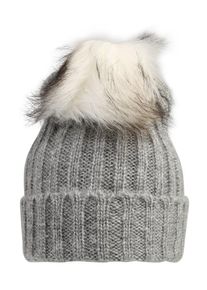 Pieces, Damen Bommelm&uuml;tze 'Varen', Silbergrau