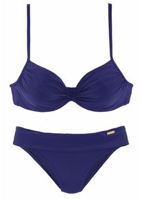 Lascana, Damen Bügel-Bikini, Dunkellila