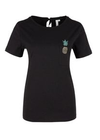 Q/S Designed By, Damen Jerseyshirt, Gelb / Gr&uuml;n / Schwarz