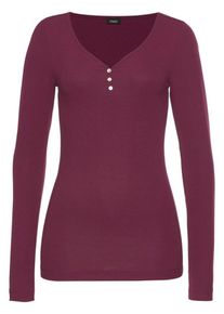 Vivance, Damen Langarmshirt, Blutrot