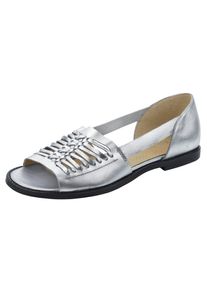 Heine, Damen Ballerina, Silber