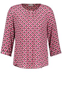 Gerry Weber, Damen Bluse, Pink / Schwarz / Weiß