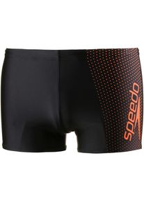 Speedo, Herren 'Gala' Kastenbadehose, Orange / Schwarz
