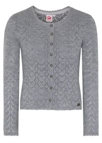 Spieth & Wensky SPIETH & WENSKY, Damen Strickjacke 'Krista', Silbergrau