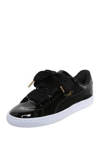 Puma, Damen Sneaker 'Basket Heart Patent', Schwarz