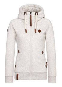 Naketano, Damen Sweatjacke 'Blonder Engel', Offwhite