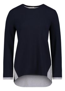 BETTY & CO Betty & Co, Damen Pullover, Navy / Taubenblau / Weiß