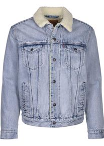 Levi's LEVI'S, Herren Jeansjacke 'Type 3 Sherpa Trucker', Rauchblau / Wollwei&szlig;