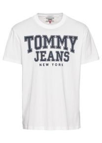 Tommy Jeans, Herren T-Shirt 'TJM ESSENTIAL COLLEGE TEE', Dunkelblau / Weiß